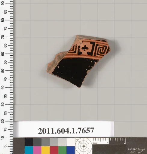 Terracotta fragment of a kylix (drinking cup)