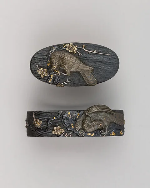 Sword-Hilt Collar and Pommel (Fuchigashira) — Unknown