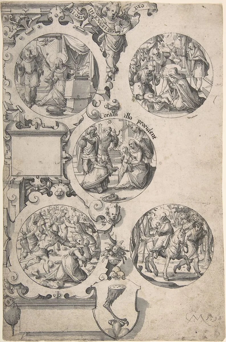 Design for a Painted Glass with Scene from the New Testament — Christoph Murer