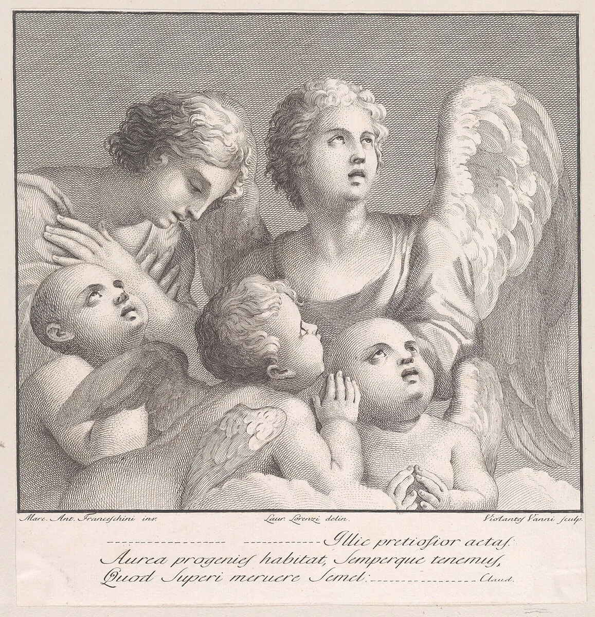 Angels and cherubim — Marcantonio Franceschini|Lorenzo Lorenzi|Violante Vanni