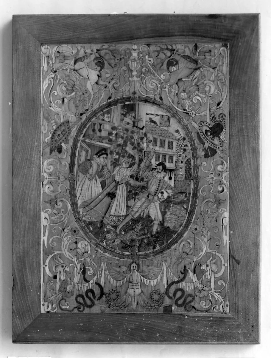 Intarsia panel — Unknown