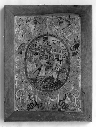 Intarsia panel