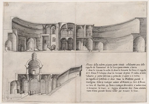 21st Plate, from Trattato delle Piante & Immagini de Sacri Edifizi di Terra Santa (Treatise of the Plans & Images of the Sacred Buildings of the Holy Land)