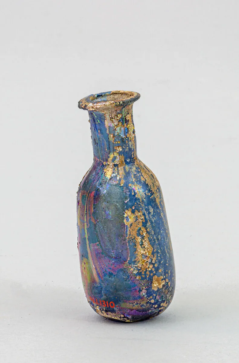 Glass perfume bottle — Unknown