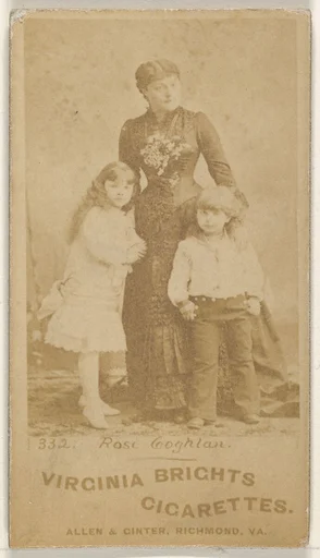 Card 332, Rose Coghlan, from the Actors and Actresses series (N45, Type 1) for Virginia Brights Cigarettes
