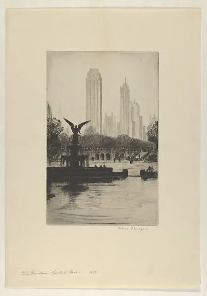 The Fountain, Central Park — Albert E. Flanagan