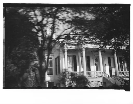 [Greek Revival House, From Moving Automobile, Louisiana]