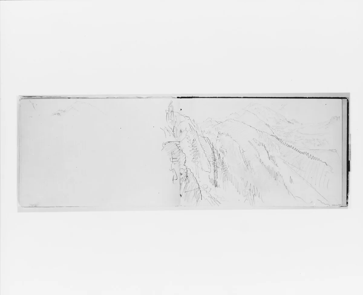 Mountain Landscape (from Sketchbook X) — William Trost Richards