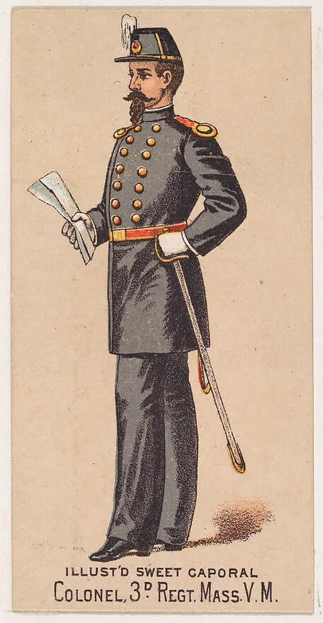 Colonel, 3rd Regiment, Massachusetts, V.M., from the Military Series (N224) issued by Kinney Tobacco Company to promote Sweet Caporal Cigarettes — Kinney Brothers Tobacco Company