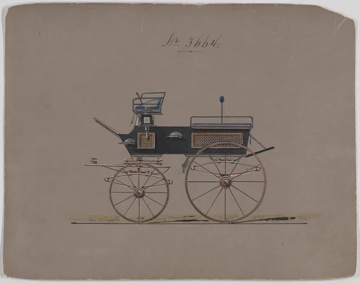 Design for Wagonette (?), no. 3664