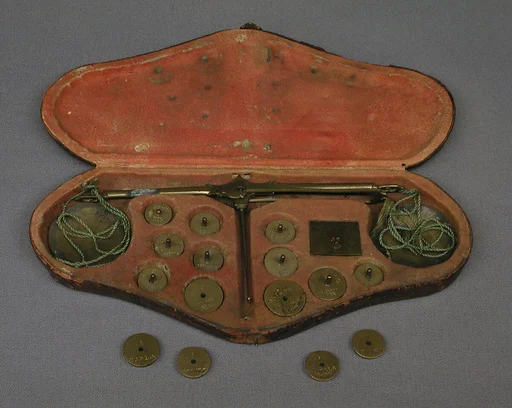 Balance and weights with case