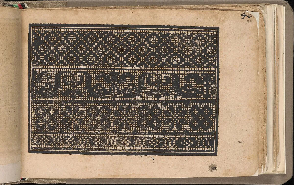 Schön newes Modelbuch (Page 40r) — Sigismundus Latomus