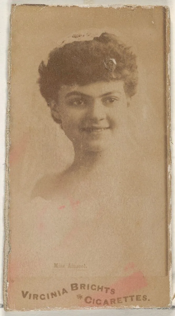 From the Actors and Actresses series (N45, Type 1) for Virginia Brights Cigarettes — Allen & Ginter