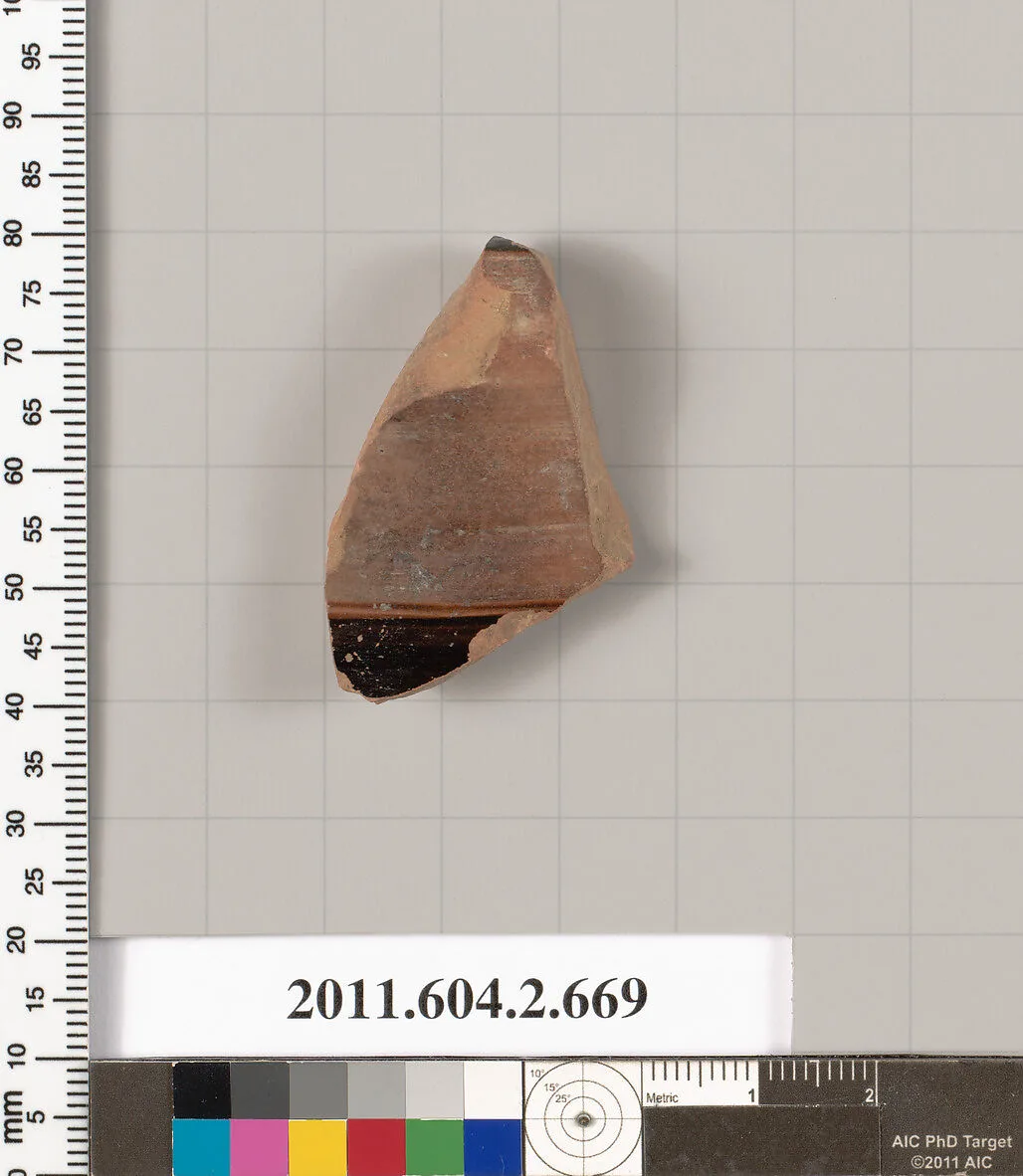 Terracotta fragment of a column-krater (bowl for mixing wine and water) — Unknown