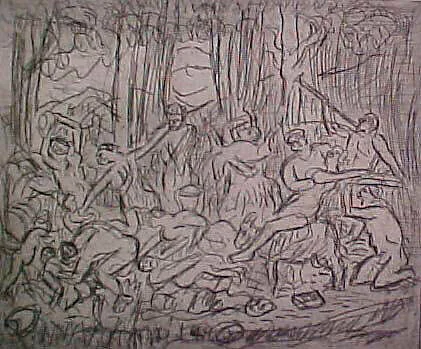 The Triumph of Pan (#3), from ¦The Poussin Project: A Series of Prints after Nicolas Poussin¦