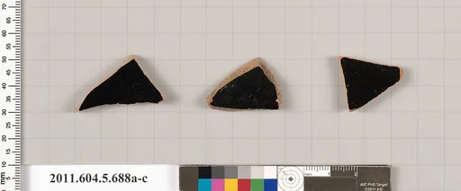 Terracotta fragments of kylikes (drinking cups)