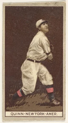 Quinn, New York, American League, from the Brown Background series (T207) for the American Tobacco Company