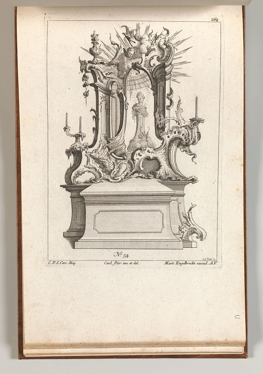 Design for an Altar, Plate 1 from an Untitled Series of Designs for Altars — Jacob Gottlieb Thelot|Carl Pier|Martin Engelbrecht