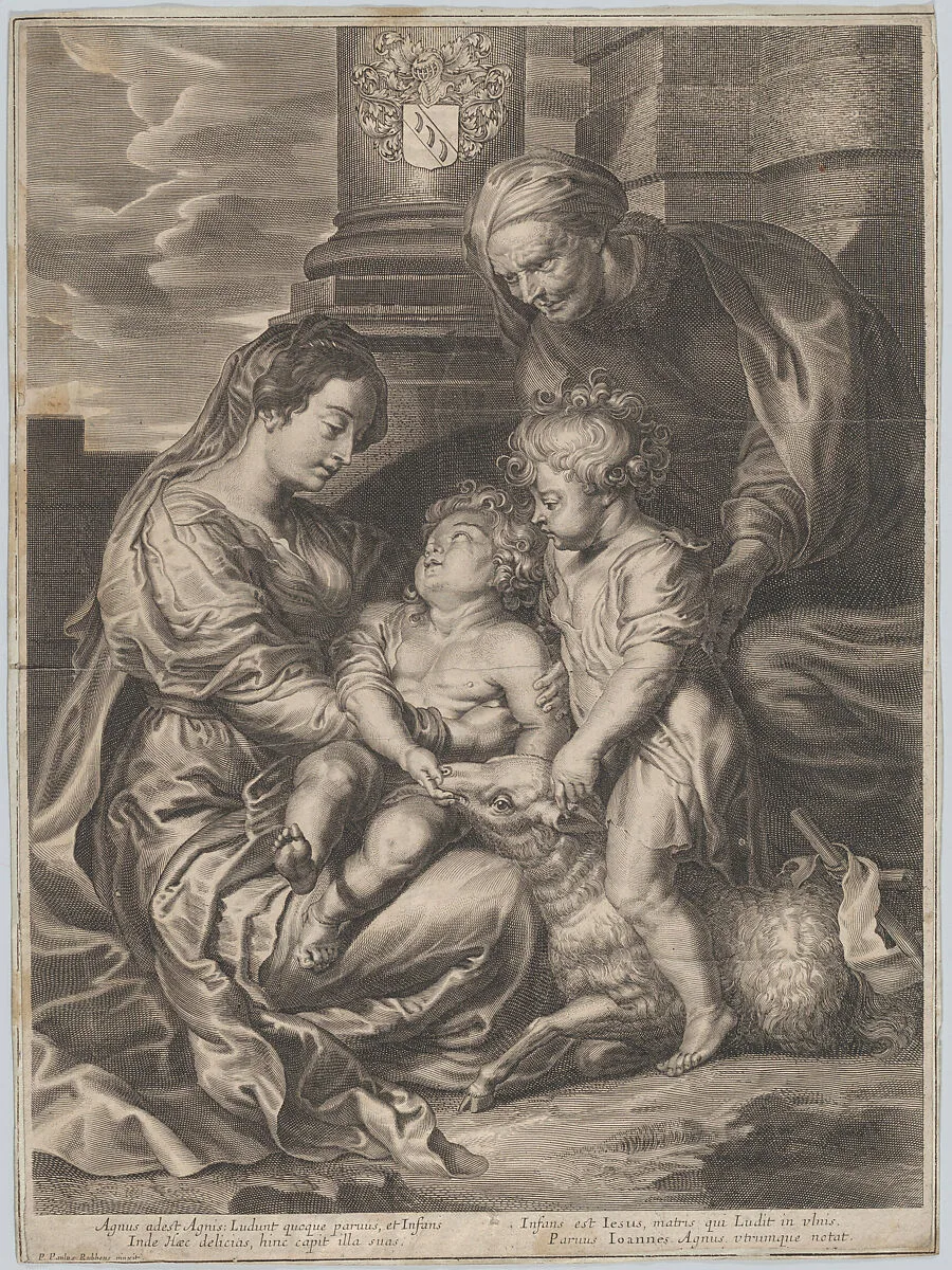 The Virgin and Child with Saint Elizabeth and Saint John the Baptist — Schelte Adams à Bolswert|Anonymous|Peter Paul Rubens