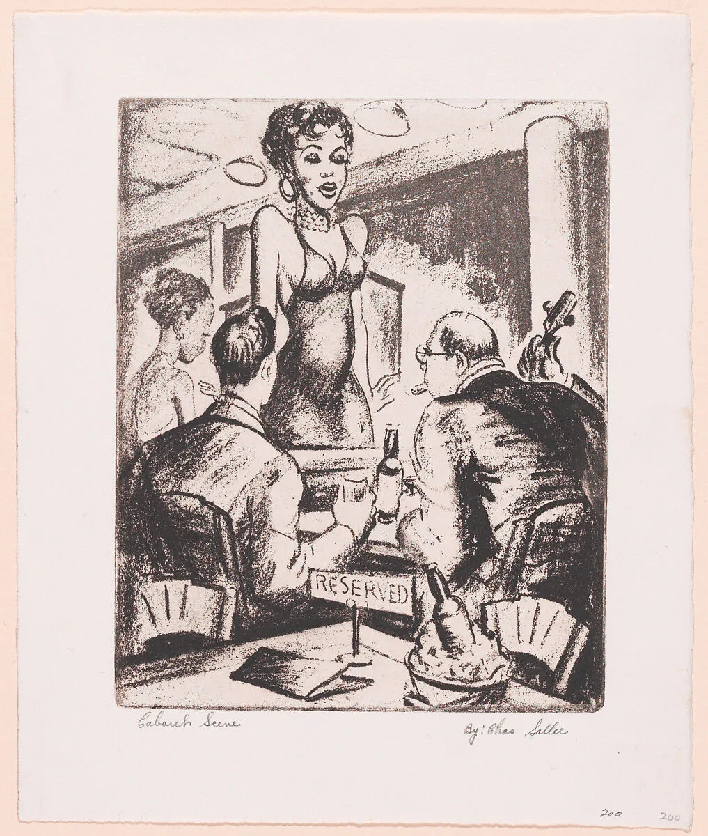 Cabaret Scene — Charles L. Sallee, Jr.|WPA