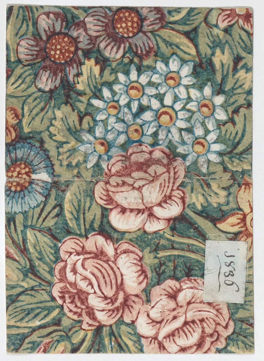 Sheet with an overall floral pattern — Anonymous|Remondini Family