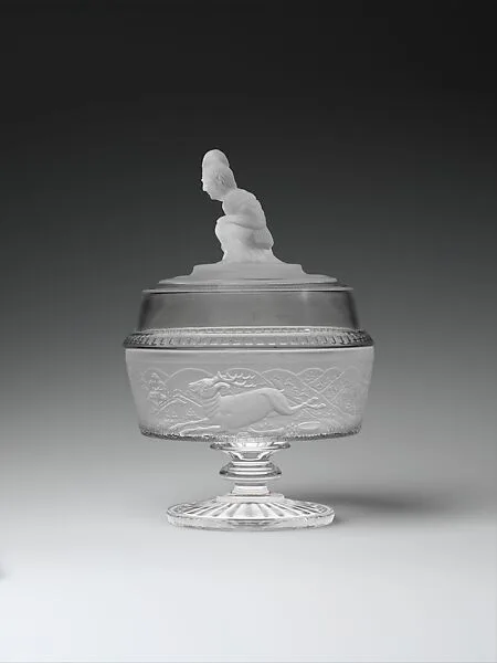 Covered compote — James Gillinder and Sons