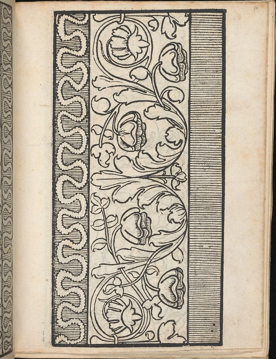 Ein new Modelbuch..., page 7 (verso) — Johann Schönsperger the Younger