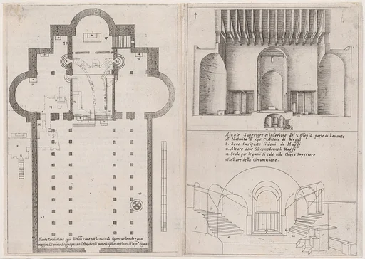 3rd and 4th Plates, from Trattato delle Piante & Immagini de Sacri Edifizi di Terra Santa (Treatise of the Plans & Images of the Sacred Buildings of the Holy Land)
