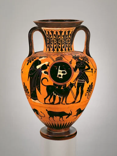 Terracotta neck-amphora (jar)