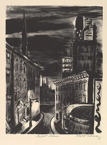 Night Scene — Ruth Chaney|WPA