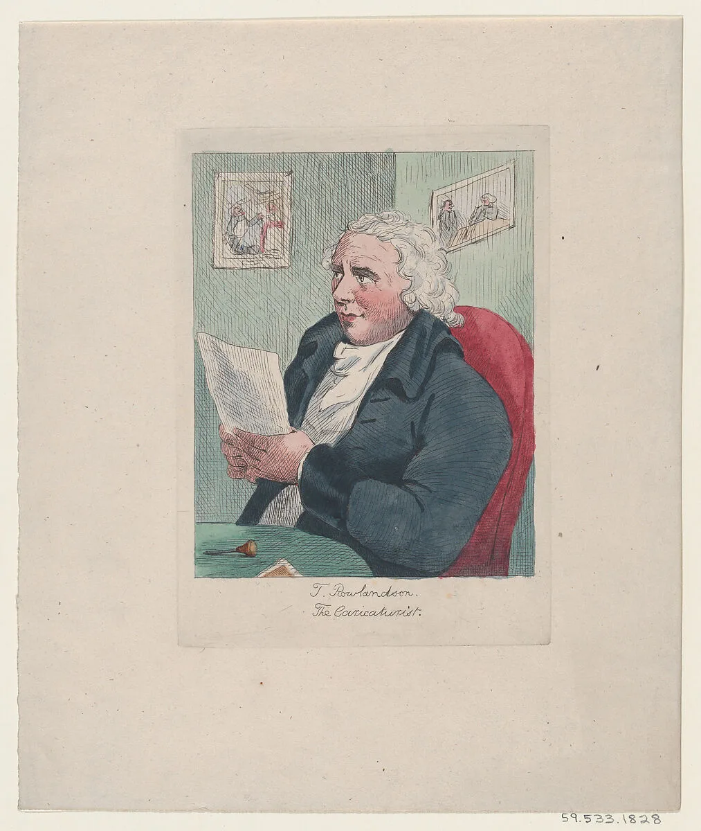 T. Rowlandson. The Caricaturist — Thomas Rowlandson|Anonymous, British, 19th century