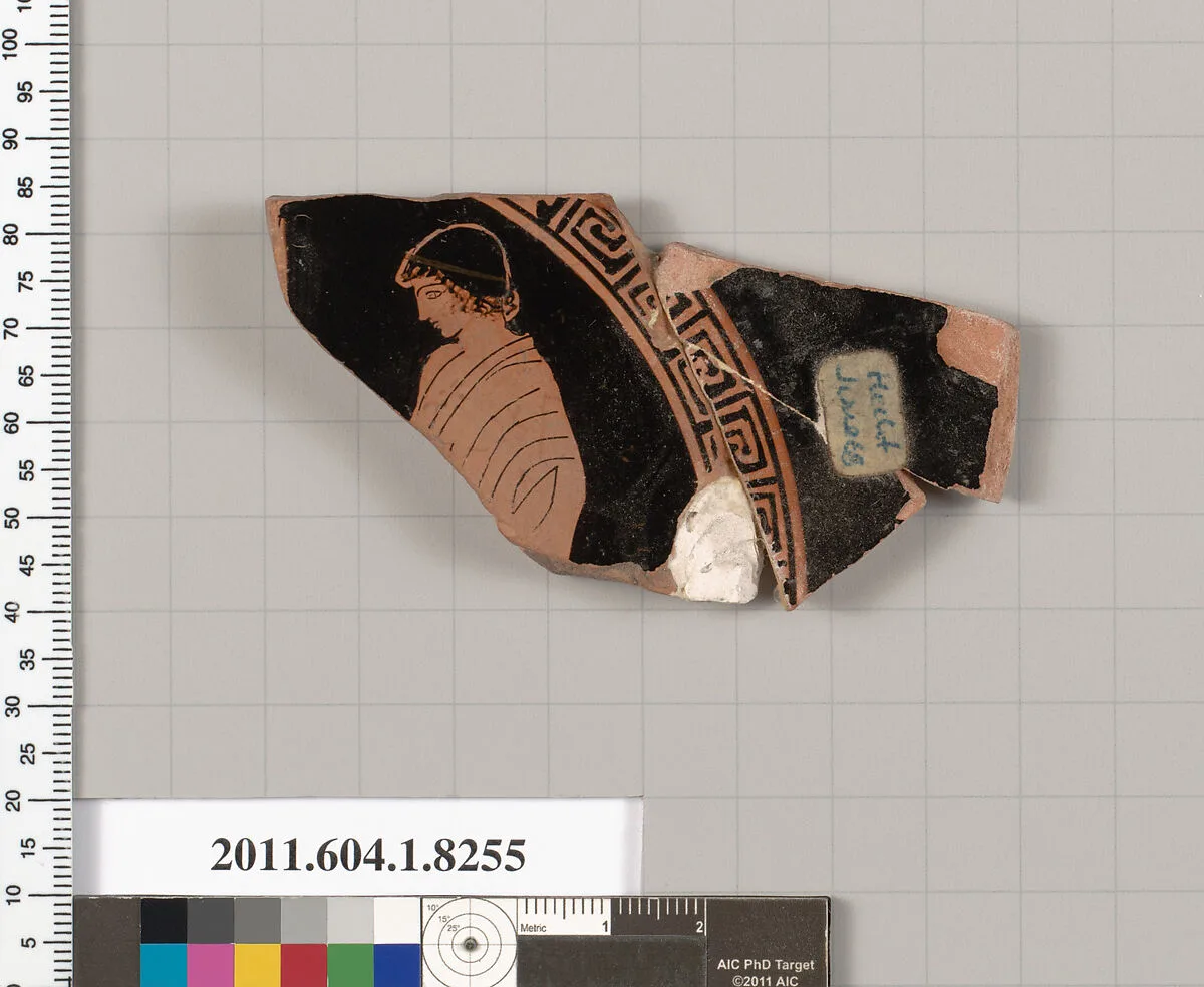 Terracotta fragment of a kylix (drinking cup) — Unknown