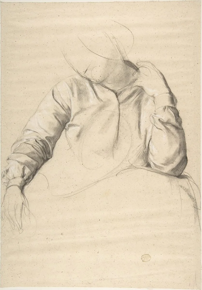 Study of a Woman Seated — Frederic, Lord Leighton|Romain Cazes