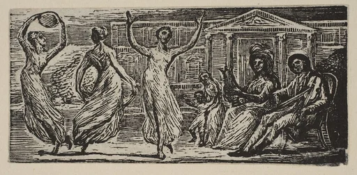 Menalcus Watching Women Dance, from Thornton's "Pastorals of Virgil"