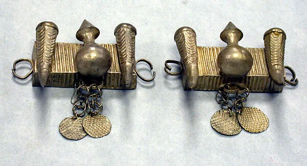 Arm Bands: Calabash and Horn Motif with Pendants — Unknown