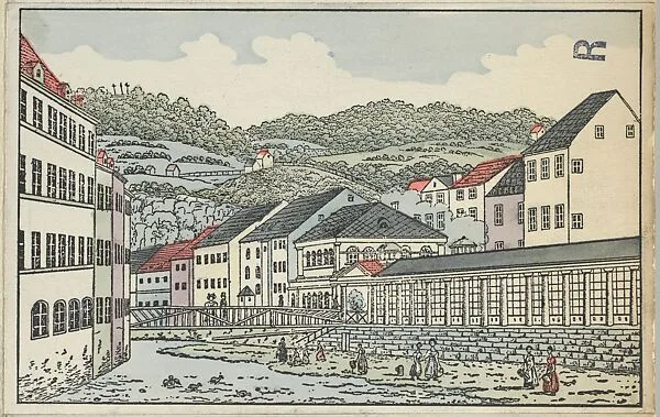 Old Karlsbad: The Sprudel Spring (Der Sprudel in Alt-Karlsbad) — Unknown|Wiener Werkstätte