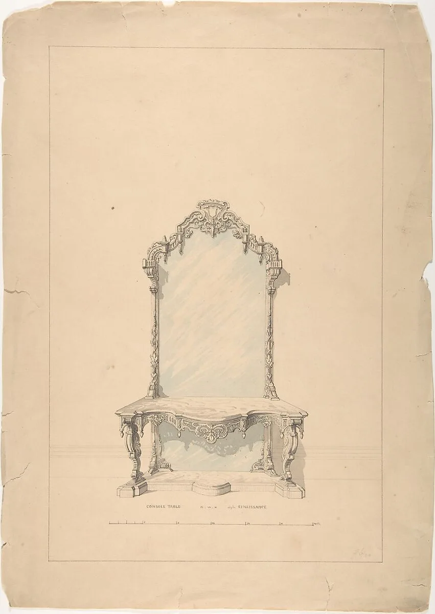 Design for Console Table — Robert William Hume