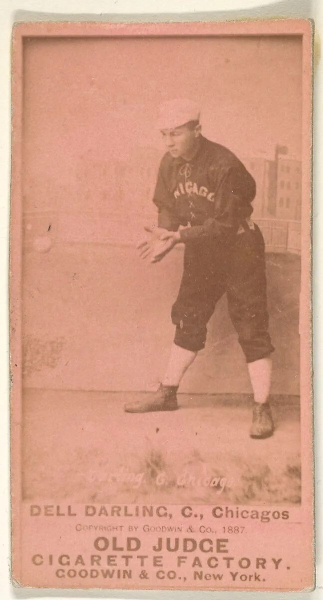 Dell Darling, Catcher, Chicago, from the Old Judge series (N172) for Old Judge Cigarettes — Goodwin & Company