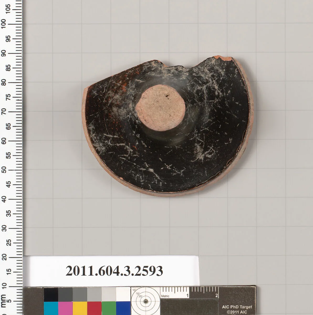 Terracotta fragment of a kylix (drinking cup) — Unknown