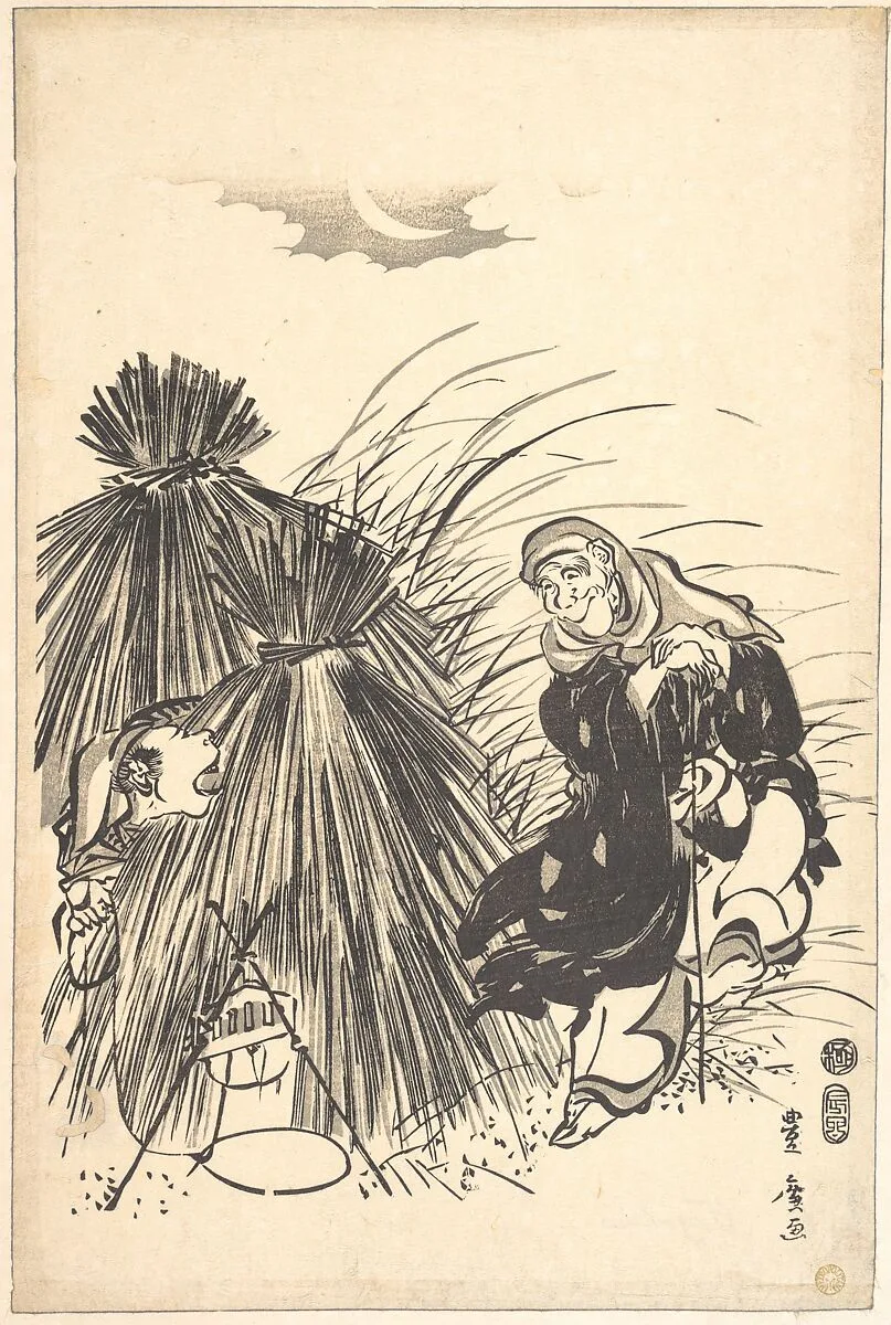 Tsurigitsune|Trapping the Fox — Utagawa Toyohiro