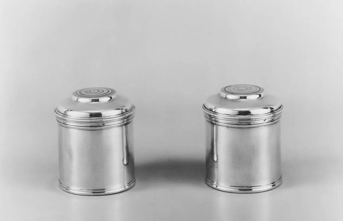 Pomade jar (one of a pair, from a toilet service) — Jacques-Malquis Le Quin