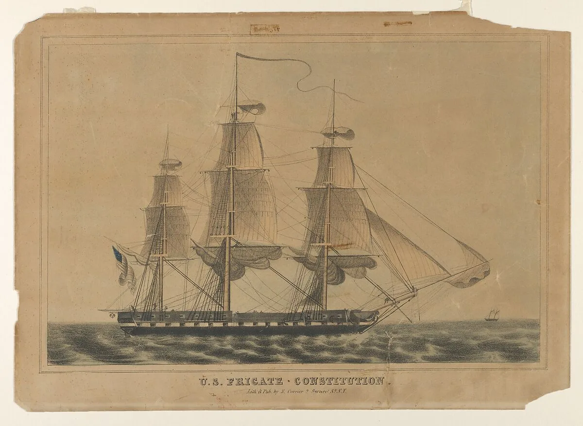 U.S. Frigate Constitution — Nathaniel Currier