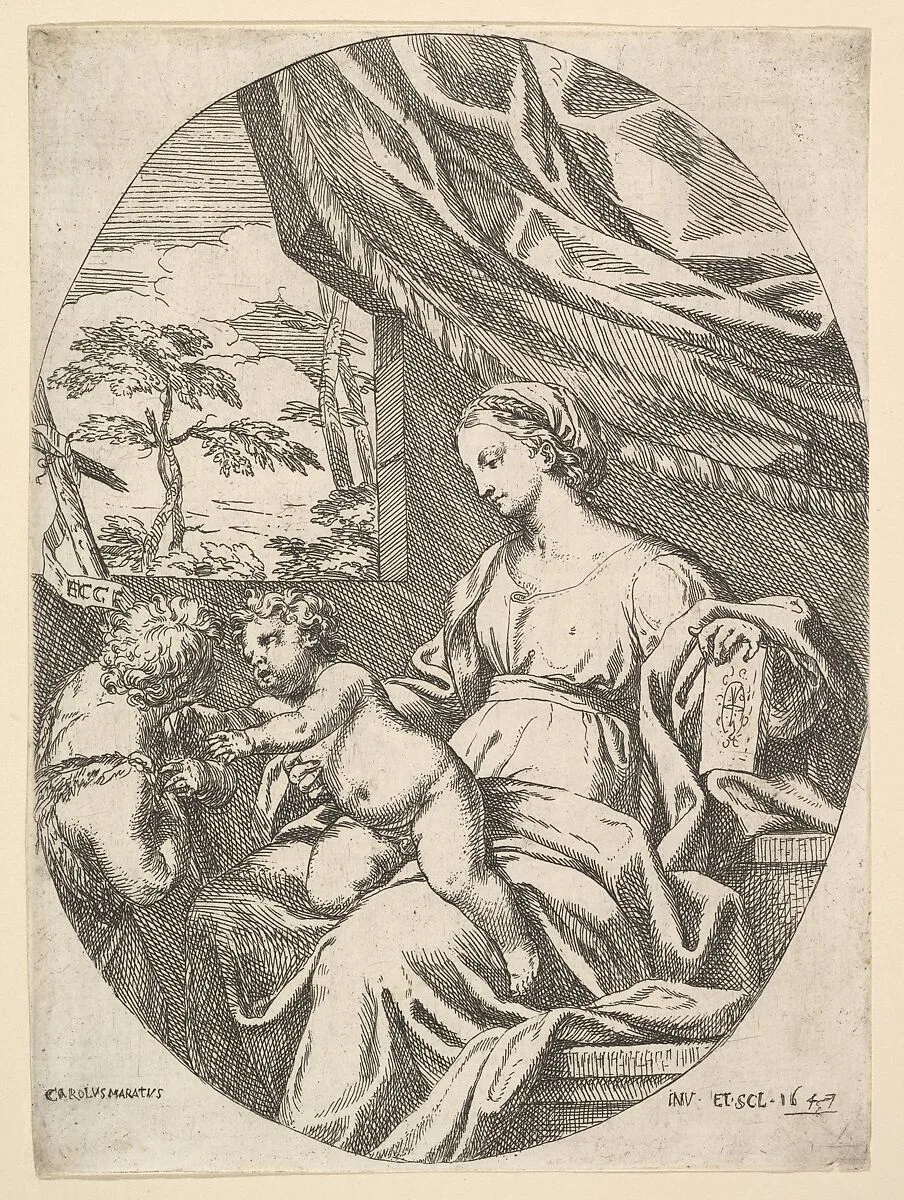The Virgin and Child with the Young St. John the Baptist — Carlo Maratti