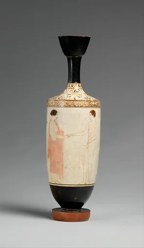 Terracotta lekythos (oil flask)
