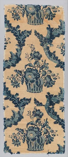 Panel, blue-resist textile