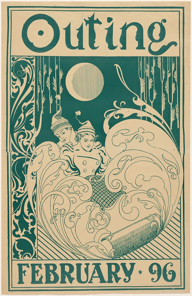 Outing: February — Anonymous, American, 19th century