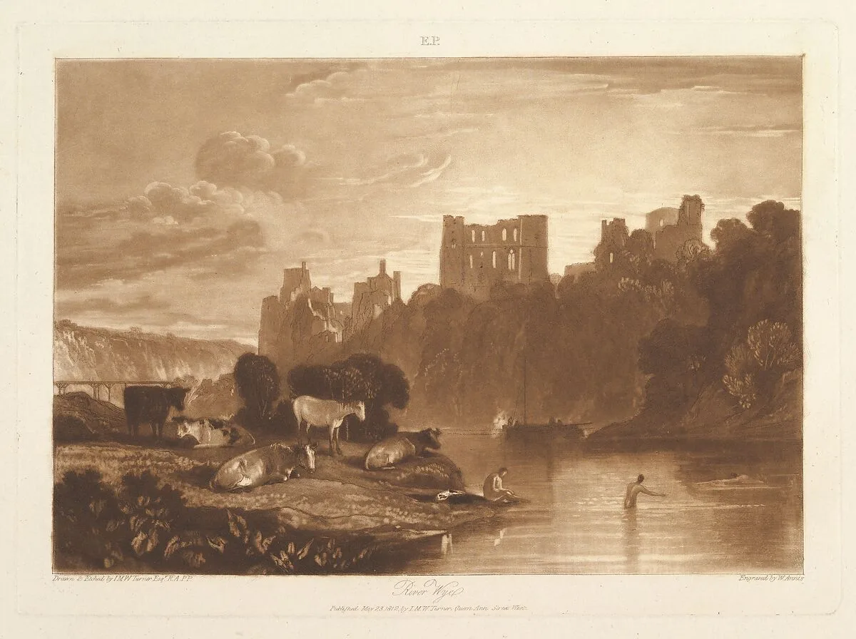 River Wye (Liber Studiorum, part X, plate 48) — Joseph Mallord William Turner|William T. Annis|Joseph Mallord William Turner