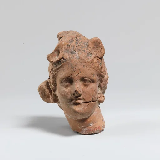 Terracotta female head