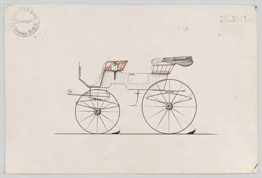 Design for 2 seat Phaeton, no. 3041a