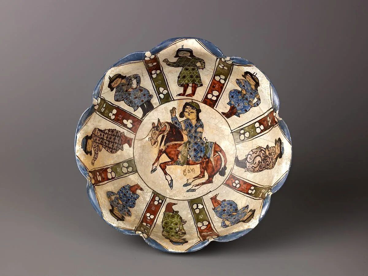 Lobed bowl, Minai'i ("enameled") ware — Unknown